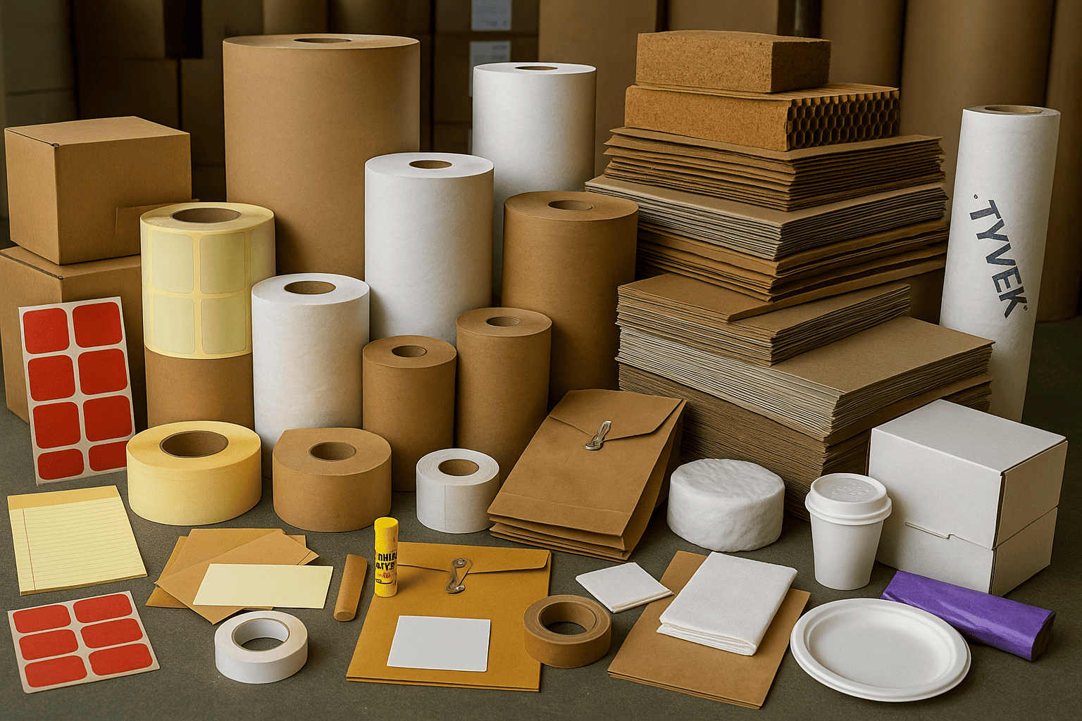 S. M. I. | Materiales tipo papel y cartón.